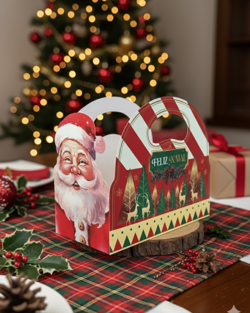 embalagem de Natal para confeiterias e lojistas