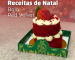 Bolo Red Velvet com embalagem natalina Empório Box