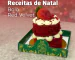 Bolo Red Velvet com embalagem natalina Empório Box